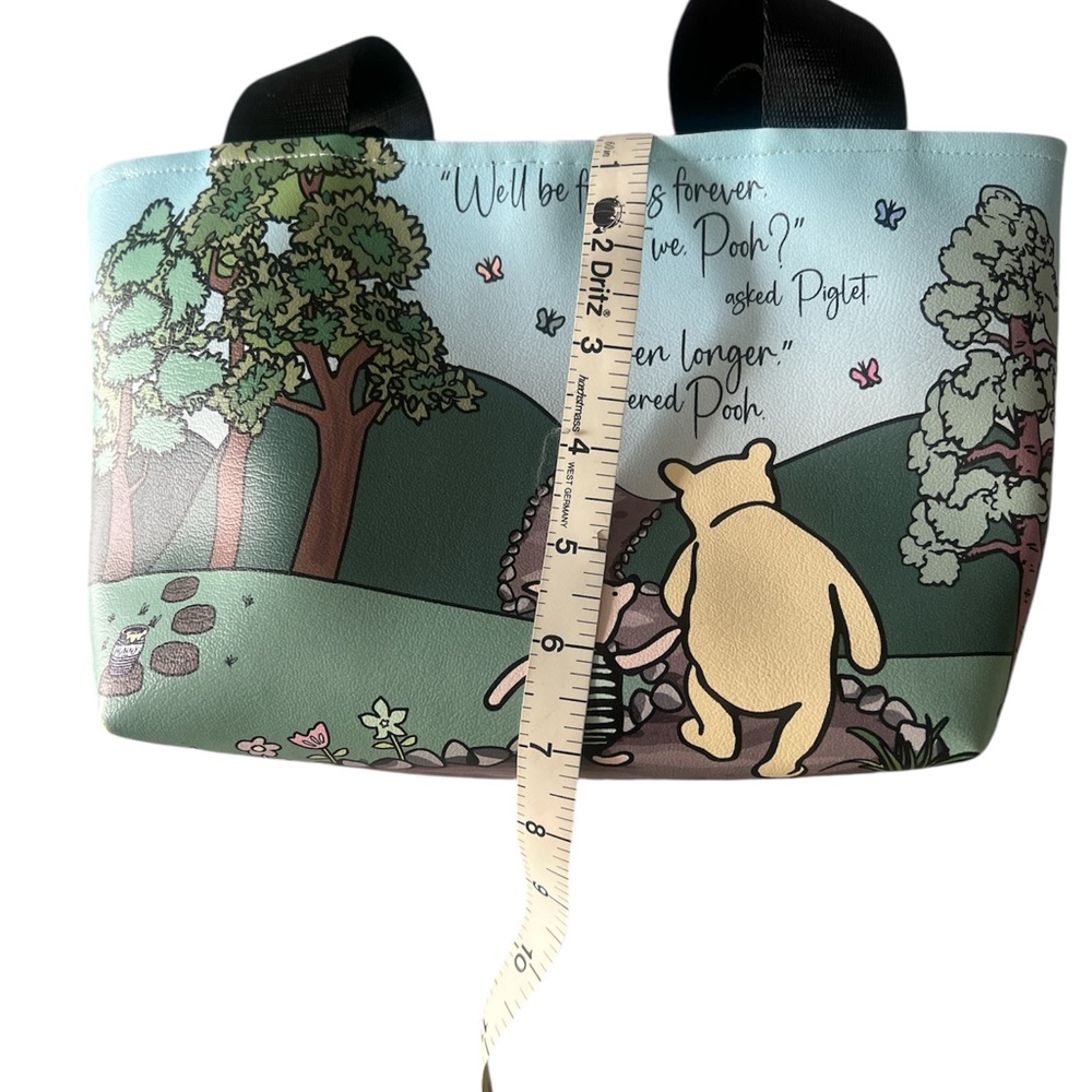 Winnie the Pooh Pastel Scenic Tote Bag - Light Blue EUC 8JT - Picture 5 of 6